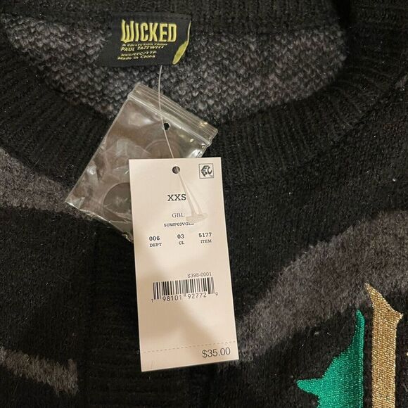 Wicked Graphic Black/Gray Zebra Stripe Button Cardigan, Paul Tazewell Womens - Picture 9 of 9